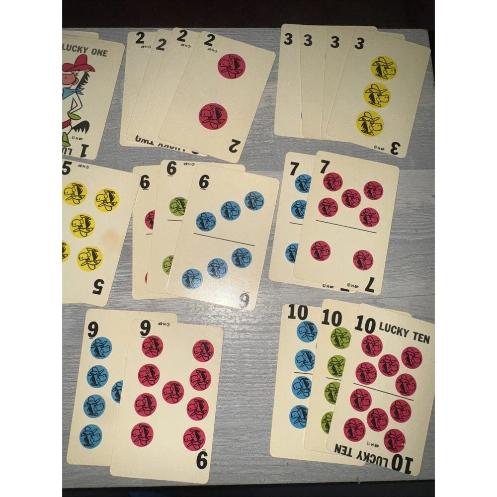 Vintage 1961 Quick Draw McGraw Card Game by Ed-U-Cards
